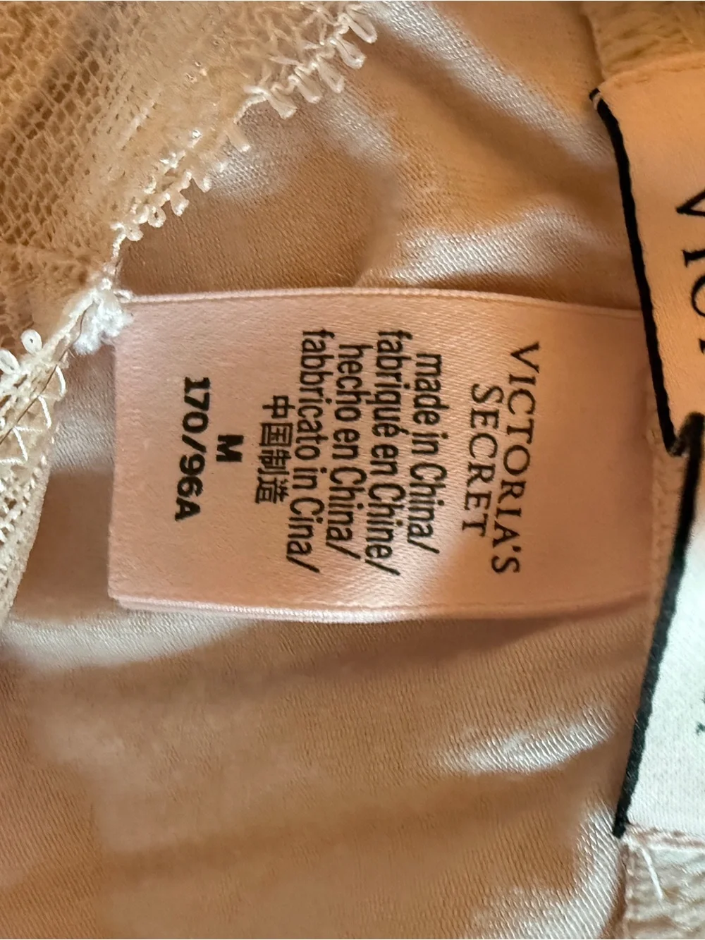 Victoria's Secret Light Pink Lace-Trim Slip